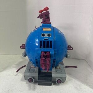 Vintage 1993 TMNT Technodrome Scout Tank Playmates Toys Blue Vehicle Mirage